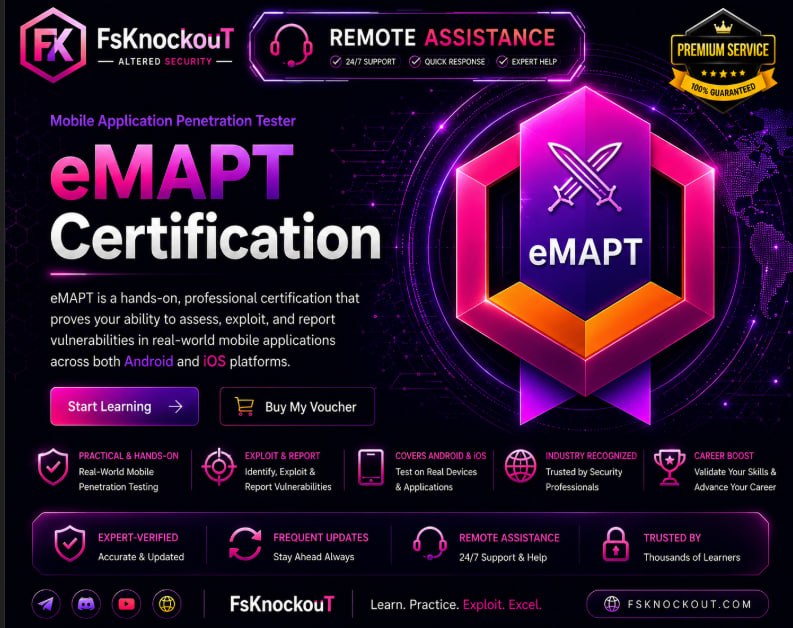 Remote Exam Assistance – Mobile App Pentest Session