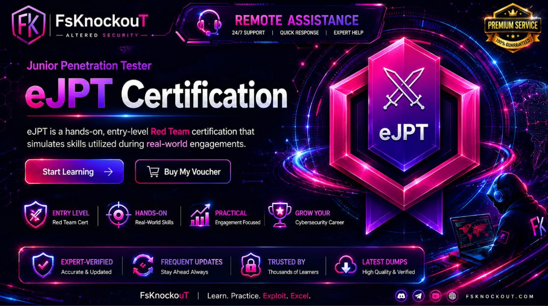 Remote Exam Assistance – Junior Pentest Full Session