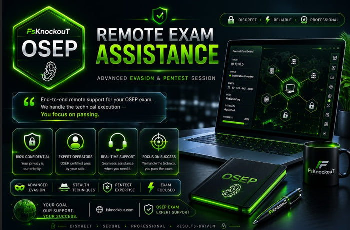 Remote Exam Assistance – Advanced Evasion & Pentest Session